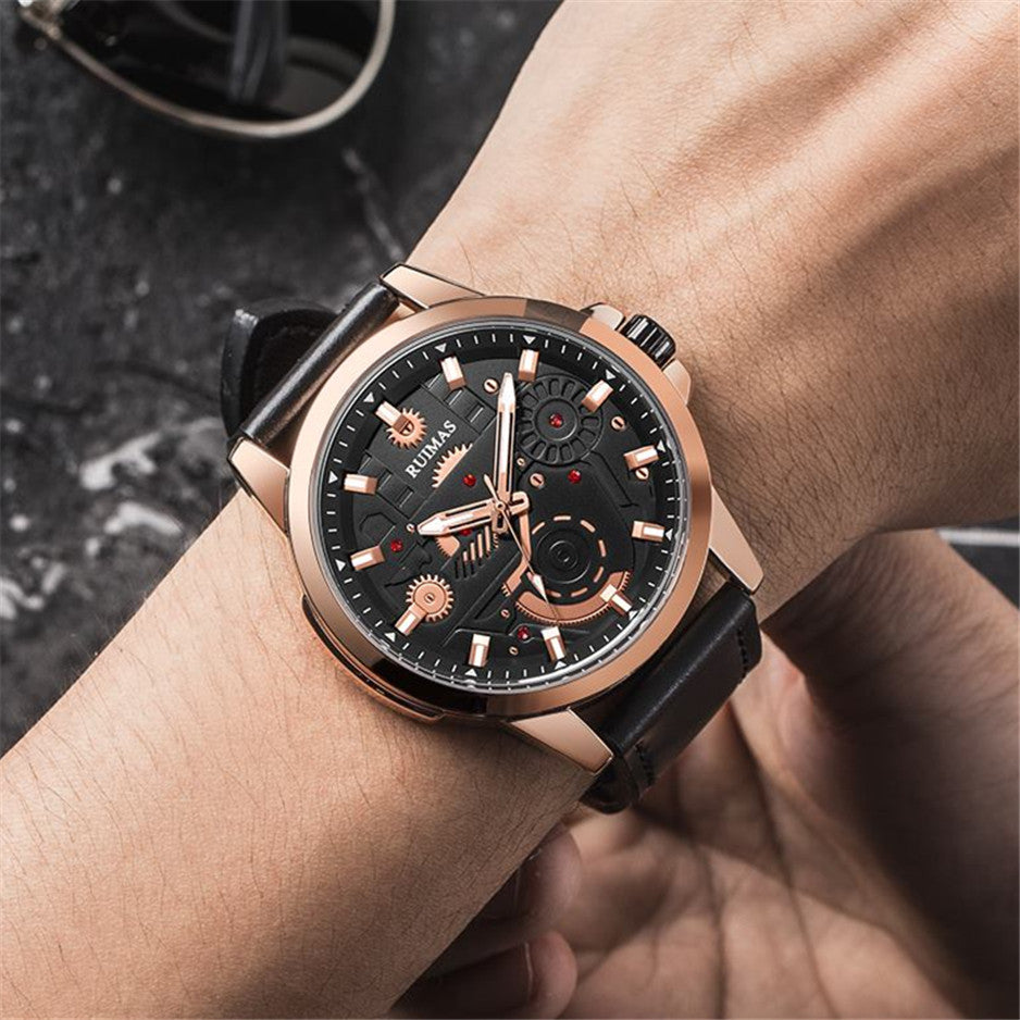 RUIMAS Watches Men's Casual Sport Watches Luxury Military Quartz Wrist Watch Chronograph Waterproof Man Clock Montre Homme 307