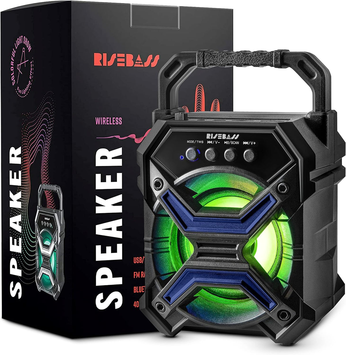 7-inch Portable Wireless Bluetooth Speaker w/ TWS Function