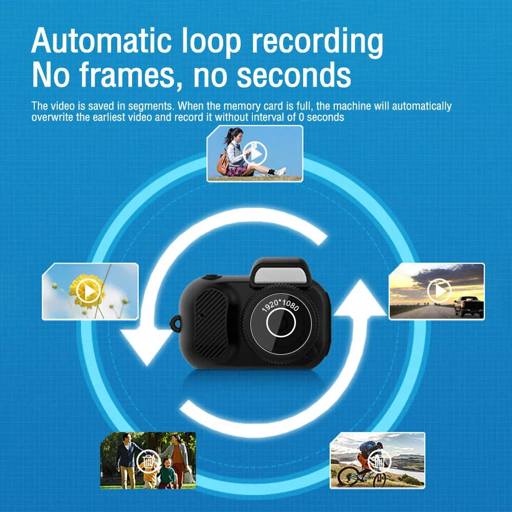 Mini Camera HD Portable Sports Camera (1080p)