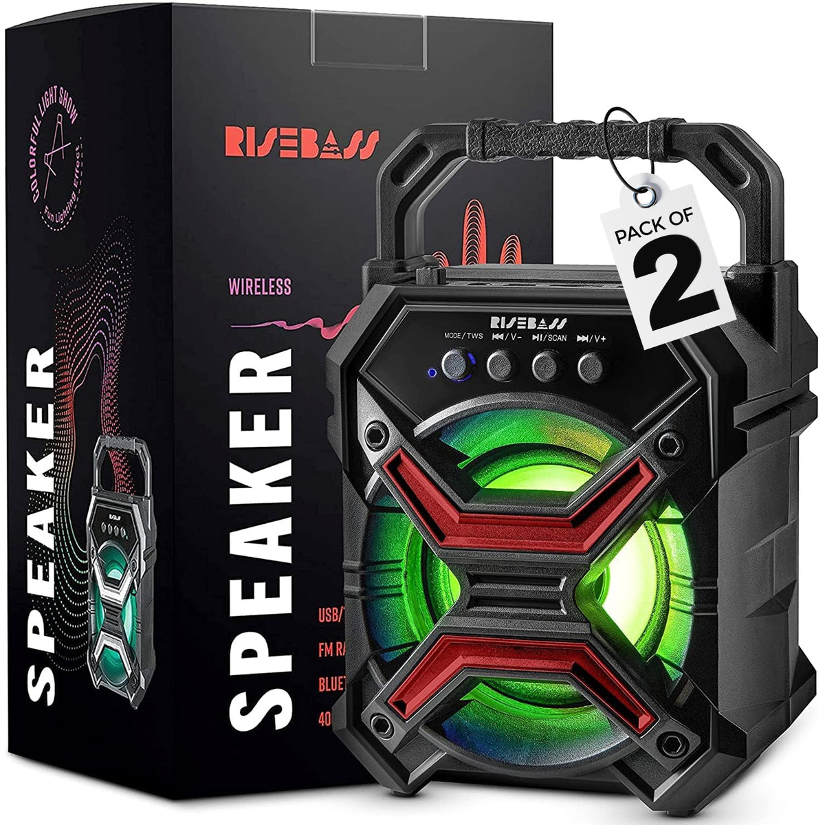 7-inch Portable Wireless Bluetooth Speaker w/ TWS Function