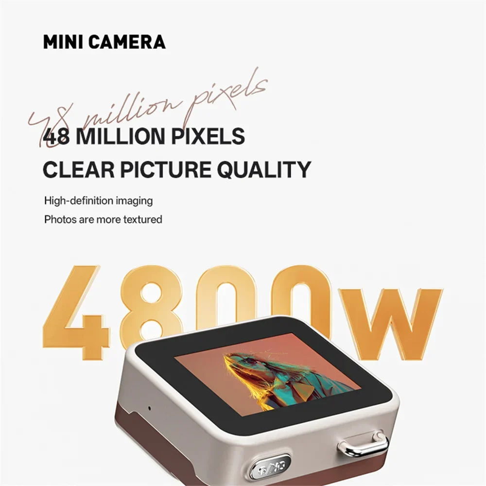 Retro Mini Keychain Camera Khaki