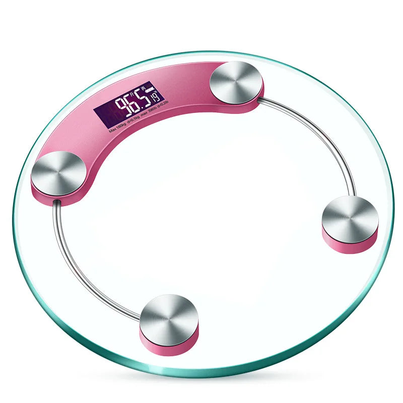LCD Display Digital Body Weight Scale Pink