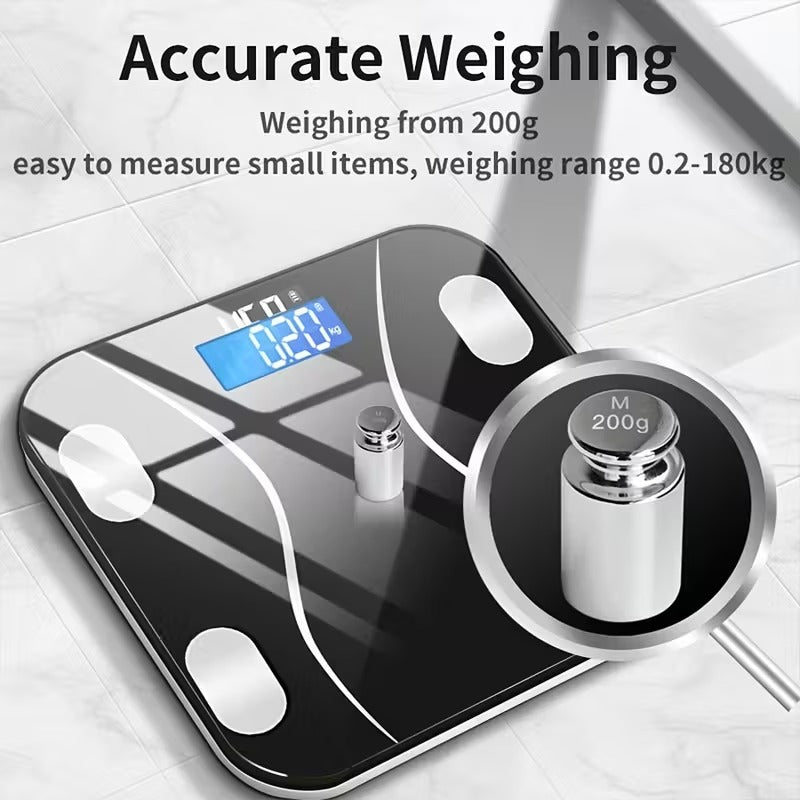 Smart Electronic Bathroom Scale with LCD Display