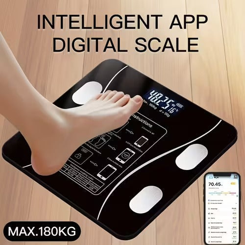 Smart Electronic Bathroom Scale with LCD Display